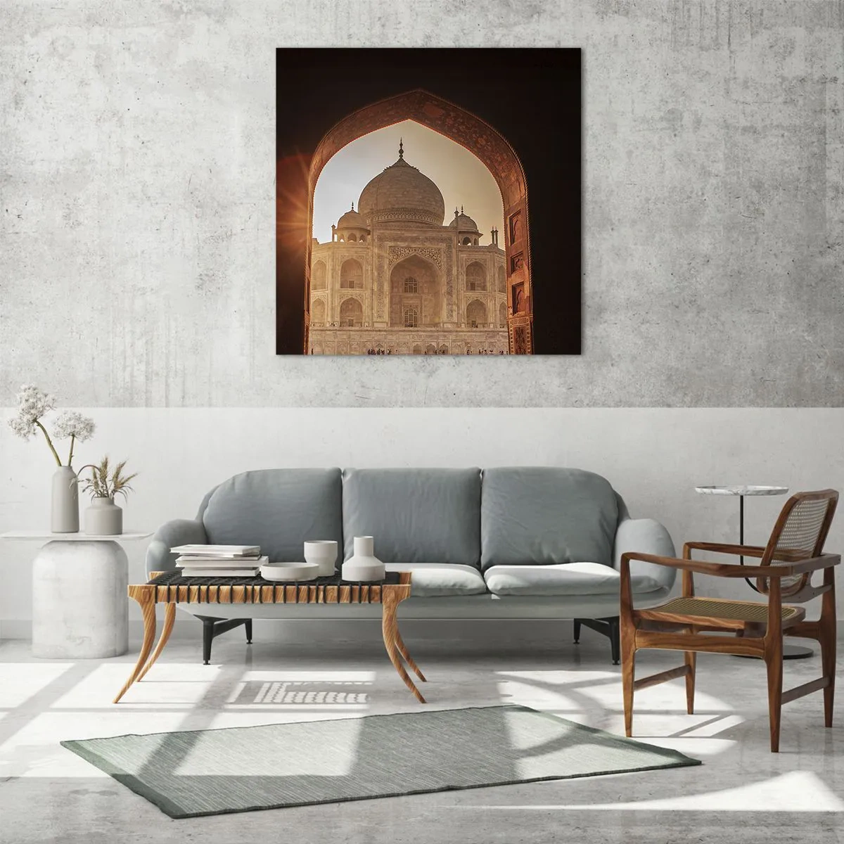 Glasbild - Bild auf glas - Denkmal der überirdischen Liebe - 30x30 cm