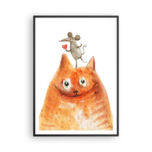 Poster in einem schwarzem Rahmen - Paradoxien der Liebe - 70x100 cm