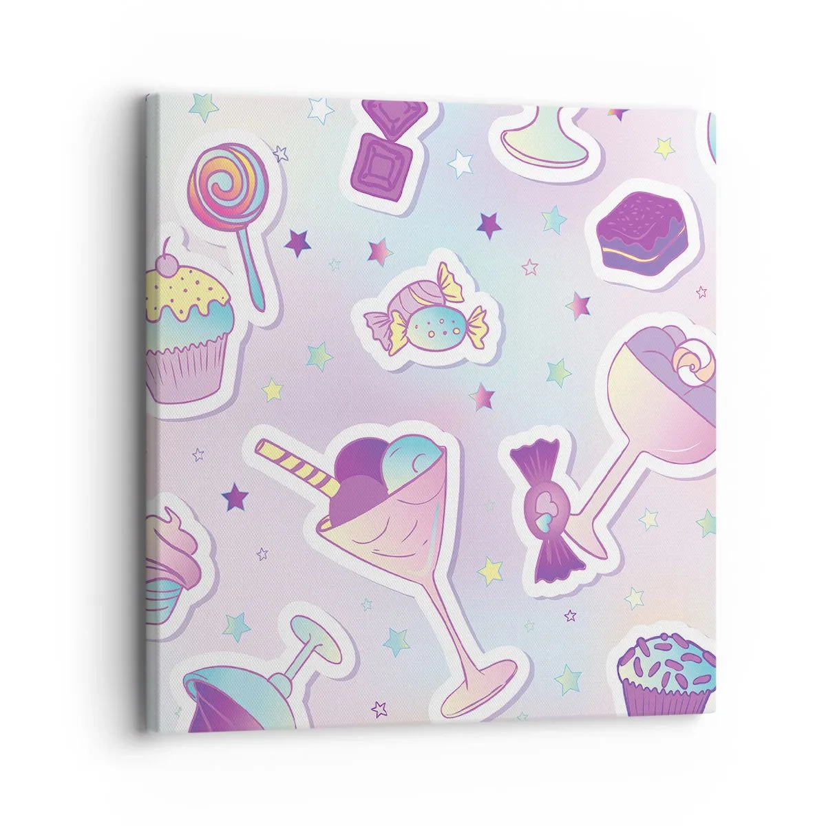 Bild auf Leinwand - Leinwandbild - Dass es jeden Tag ein Geburtstag wäre - 30x30 cm