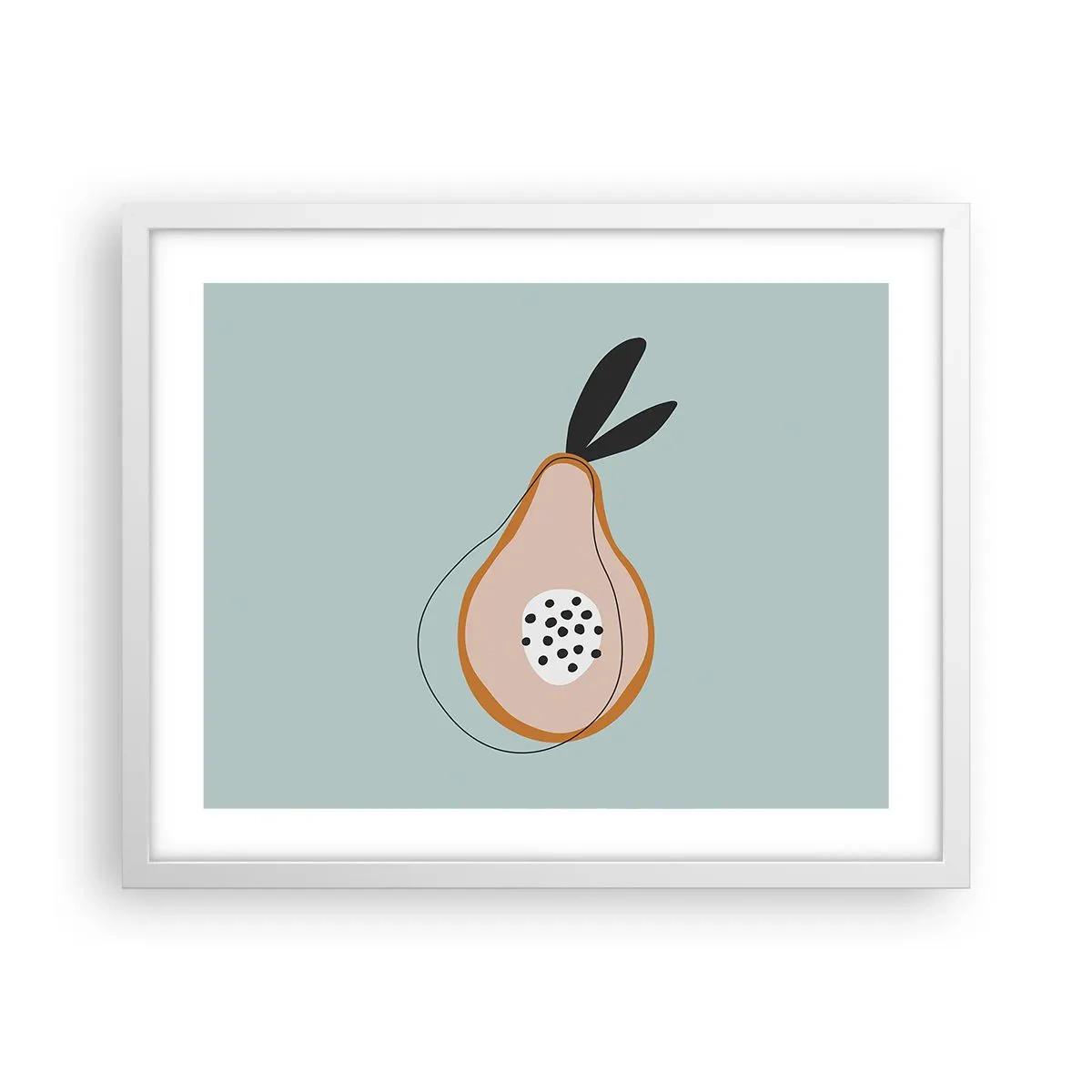 Poster in einem weißen Rahmen - Durchdringe die Natur der Dinge - 50x40 cm