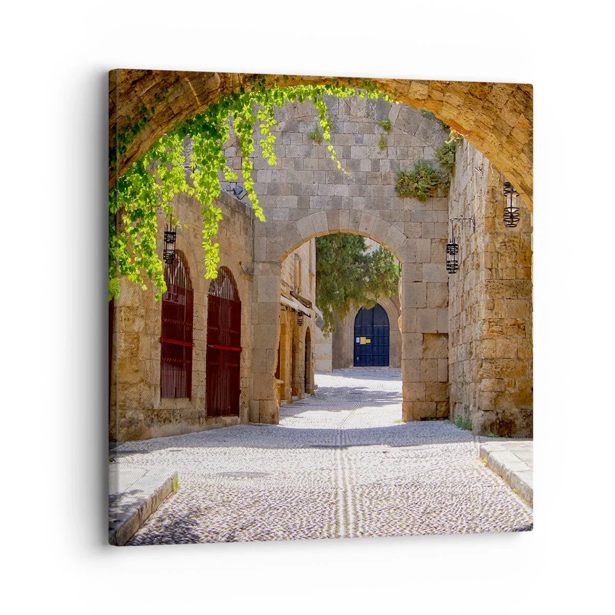 Bild auf Leinwand - Leinwandbild - Die Prozession wird bald erscheinen - 30x30 cm