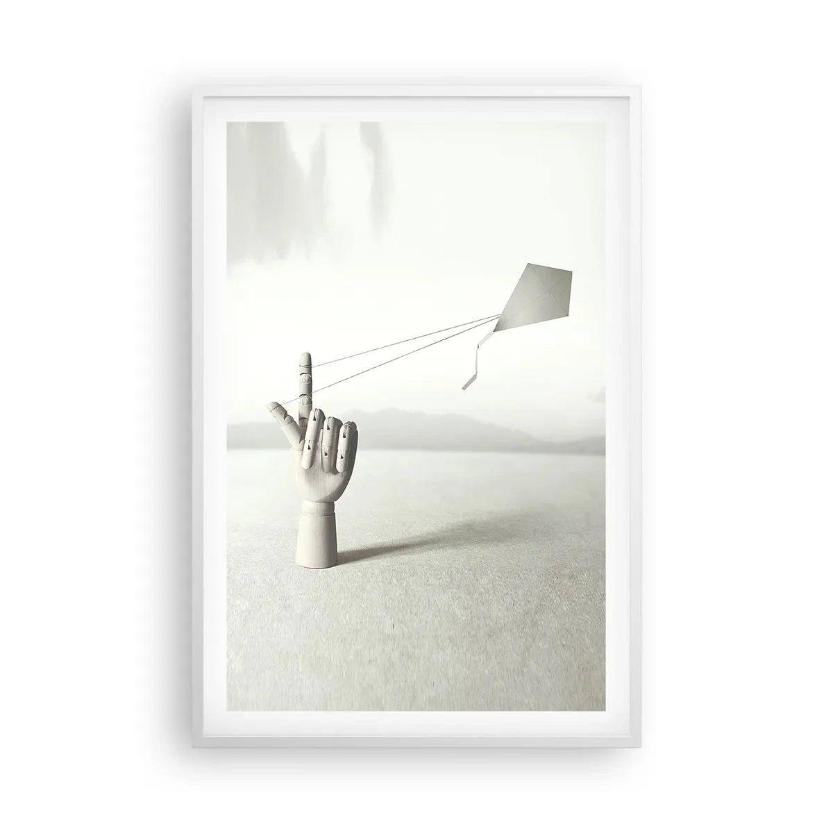 Poster in einem weißen Rahmen - Kraftprobe - 61x91 cm