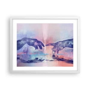 Poster in einem weißen Rahmen - Göttlicher Funke des Lebens - 50x40 cm