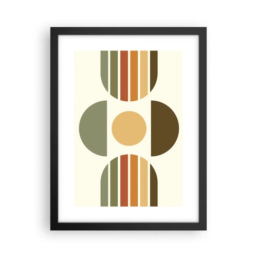 Poster in einem schwarzem Rahmen - In Erdtönen - 30x40 cm