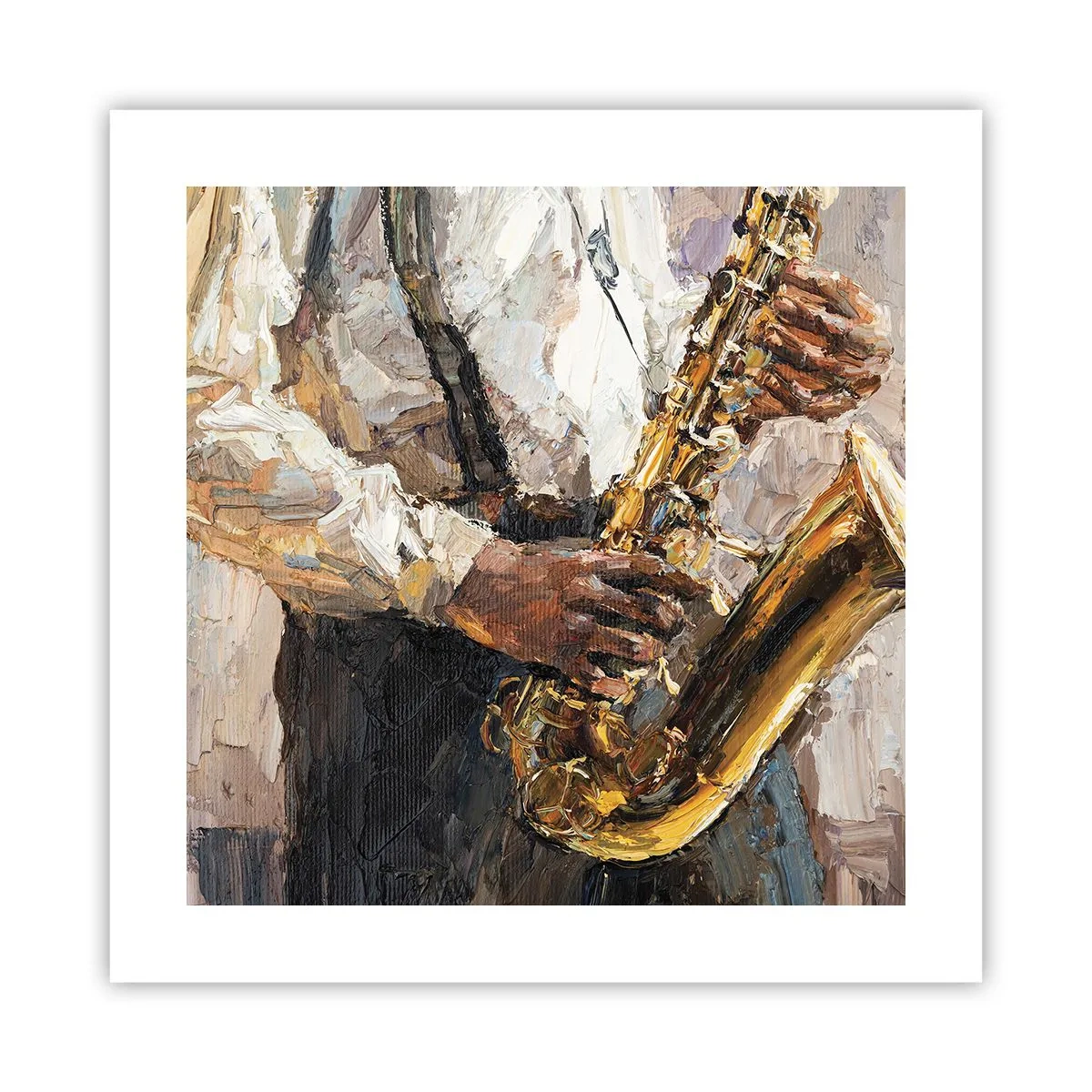 Poster - Zeit fürs Solo - 40x40 cm