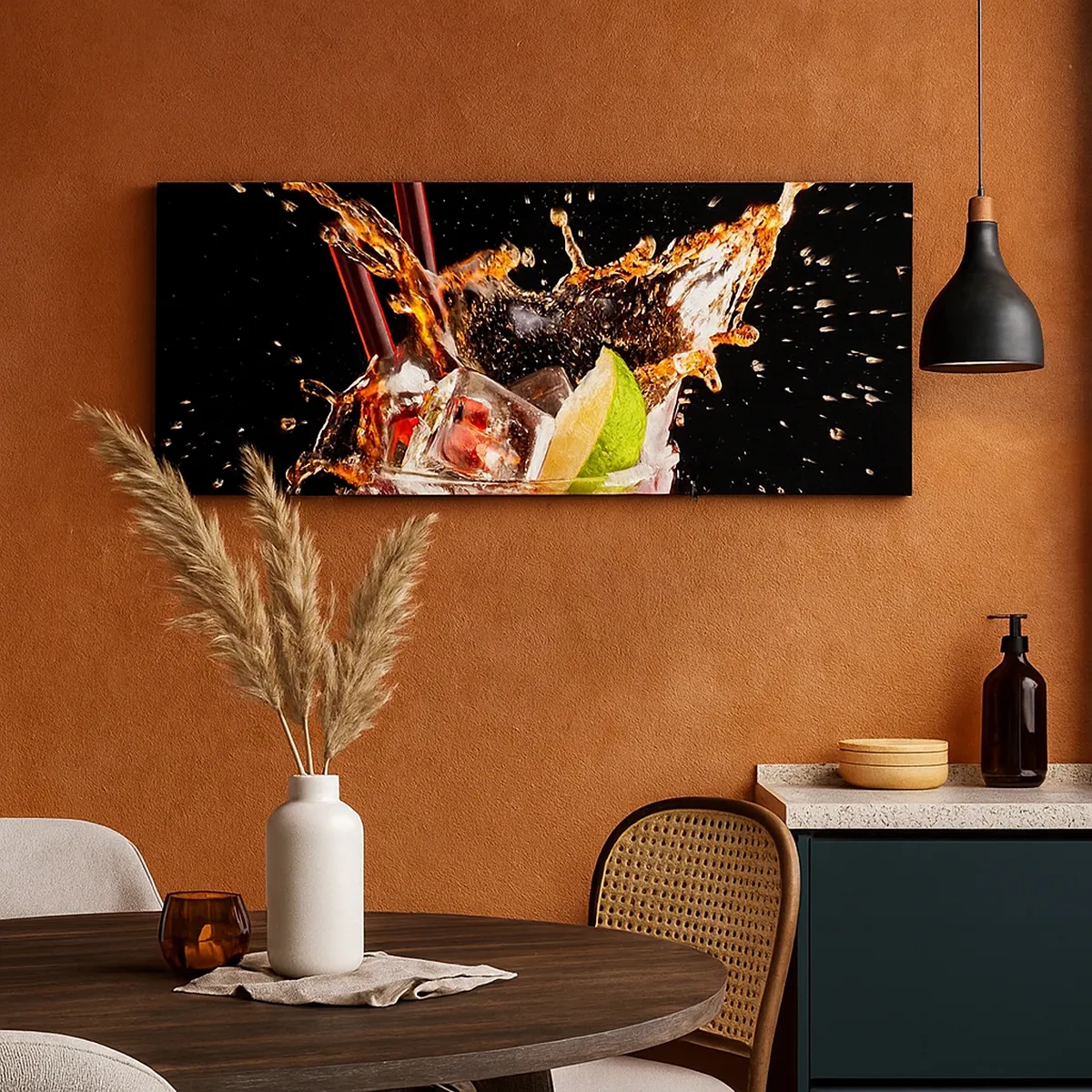 Bild auf Leinwand - Leinwandbild - Freude und Energie der Farben - 30x30 cm