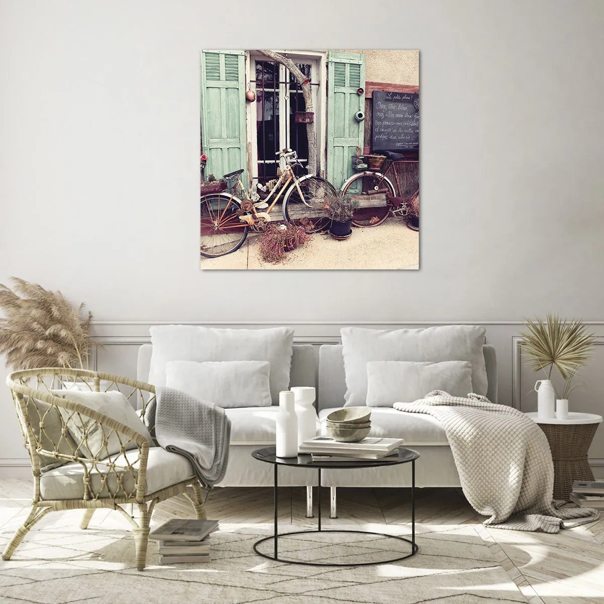 Glasbild - Bild auf glas - Es lebe die Provinz - 60x60 cm