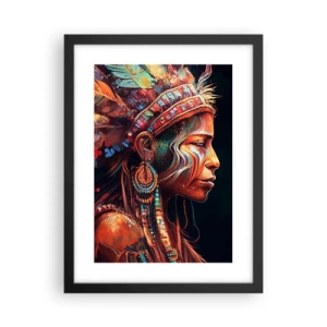 Poster in einem schwarzem Rahmen - Magisches Ritual - 30x40 cm