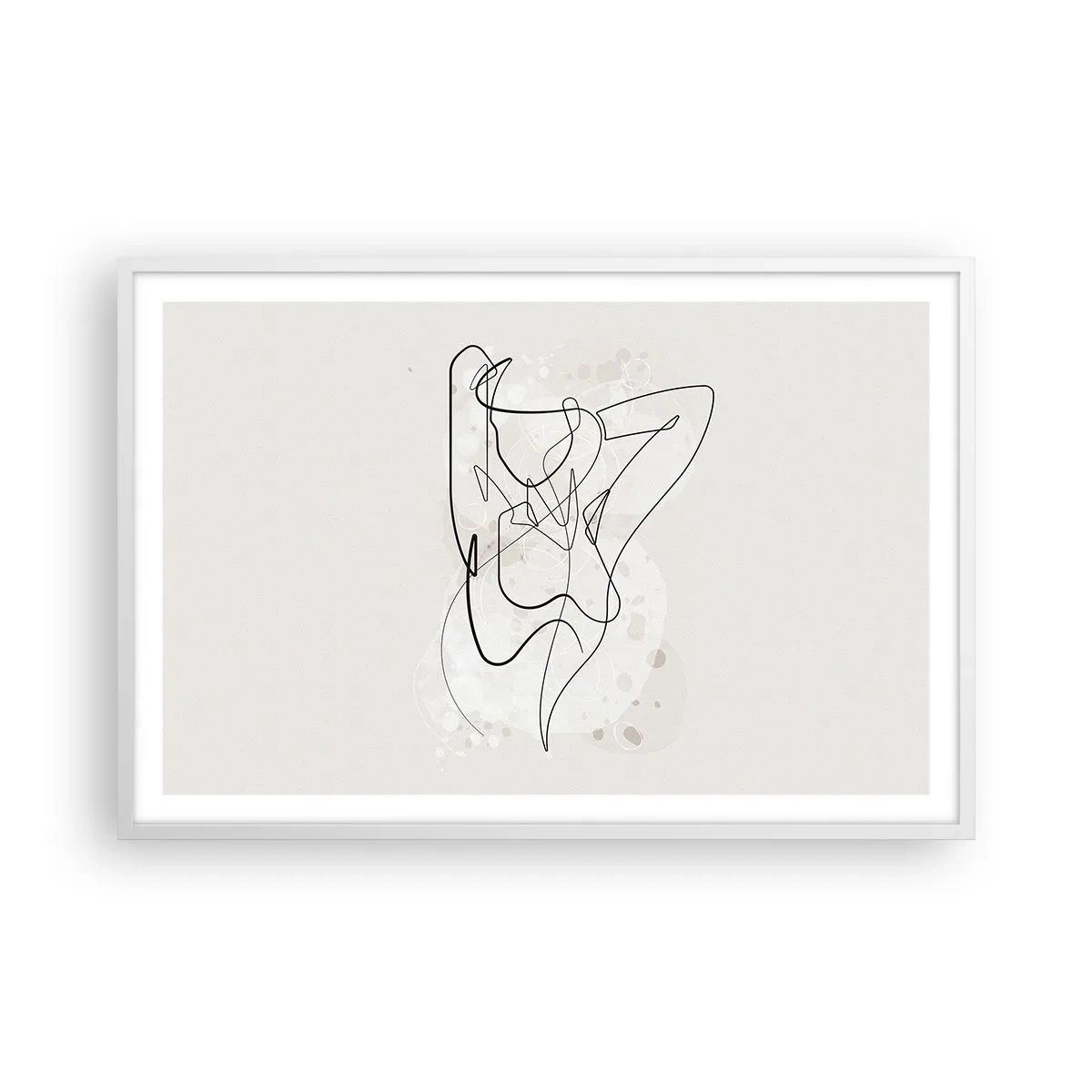 Poster in einem weißen Rahmen - Die Kunst der Verführung - 91x61 cm