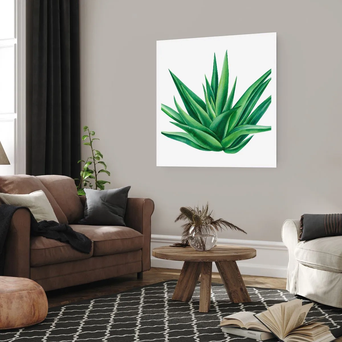 Poster - Grün – Kraft – Leben - 60x60 cm