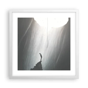 Poster in einem weißen Rahmen - Es gibt immer einen Ausweg - 40x40 cm