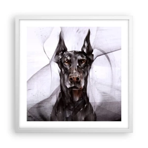 Poster in einem weißen Rahmen - Edelgeboren - 50x50 cm