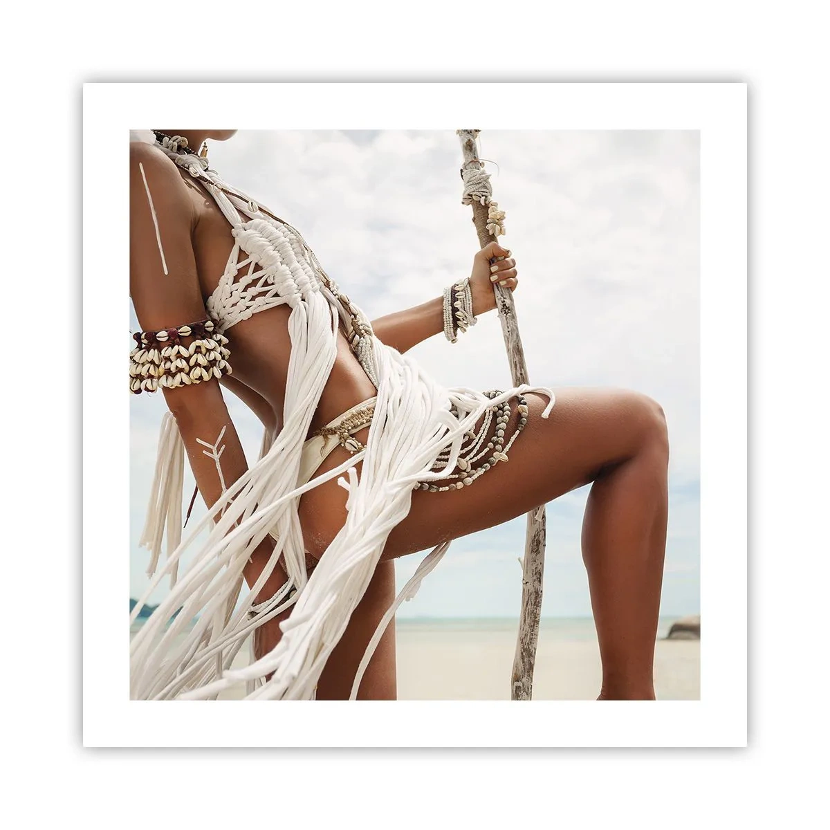 Poster - Eine Priesterin der Sonne - 50x50 cm