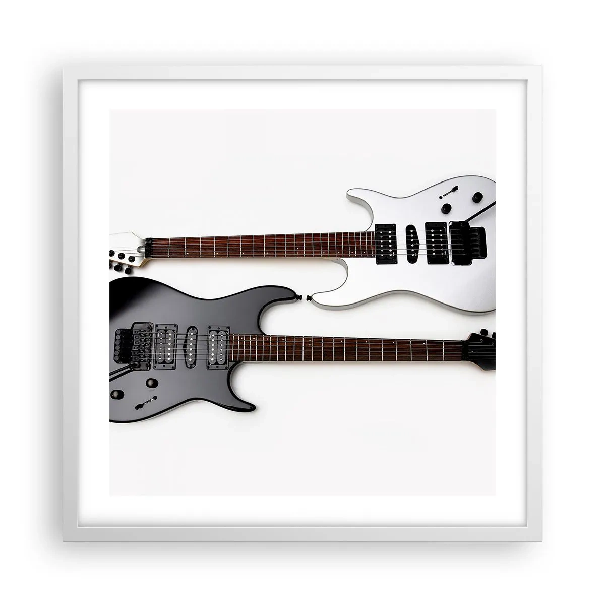 Poster in einem weißen Rahmen - Harmonie der Formen - 50x50 cm