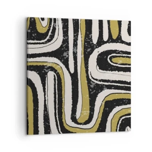 Bild auf Leinwand - Leinwandbild - Komposition: Straßen und Gassen - 60x60 cm