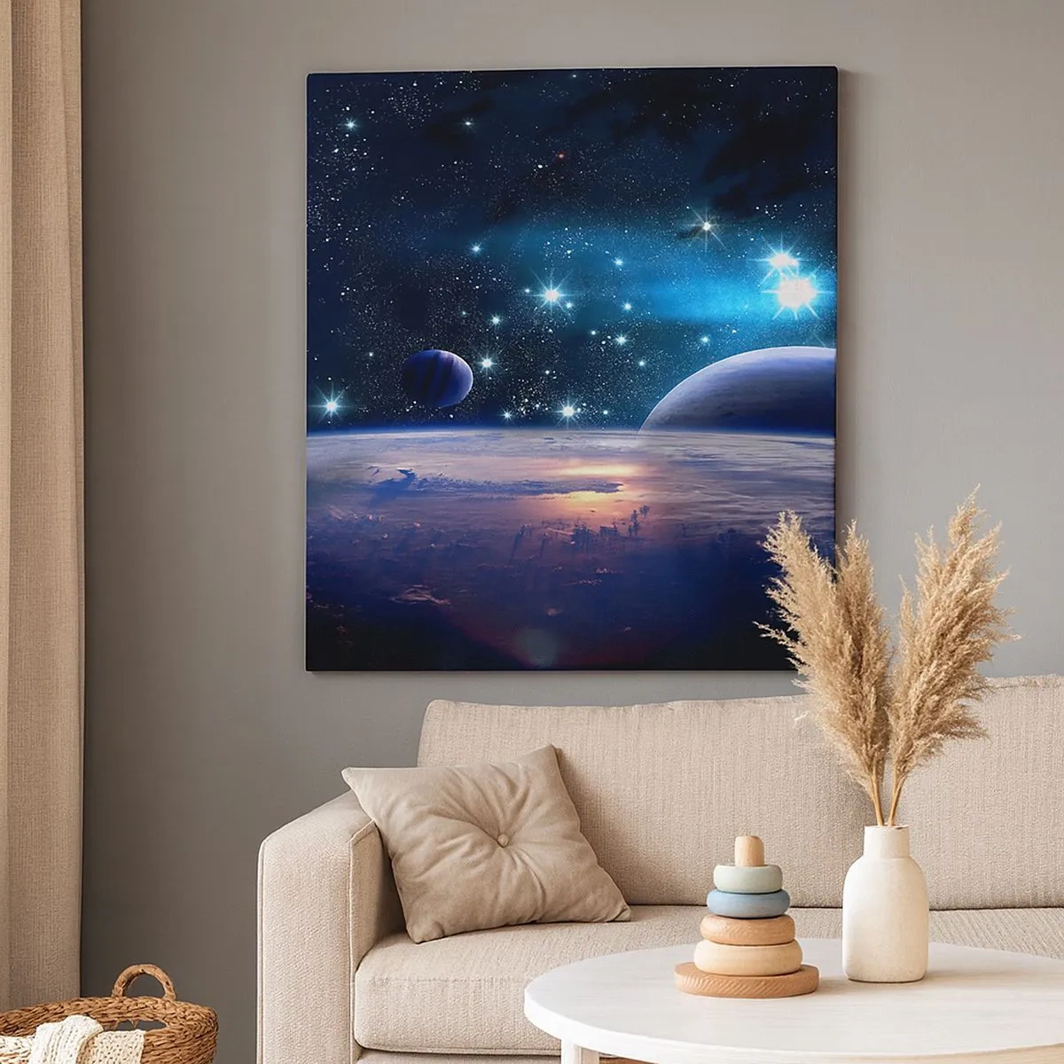 Bild auf Leinwand - Leinwandbild - Noch allein? - 30x30 cm