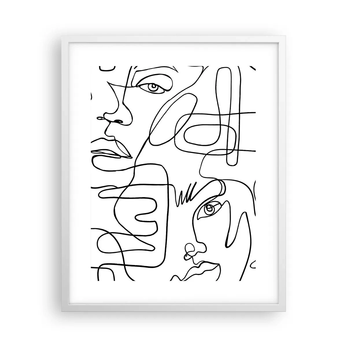 Poster in einem weißen Rahmen - In verworrenen Gefühlen - 40x50 cm