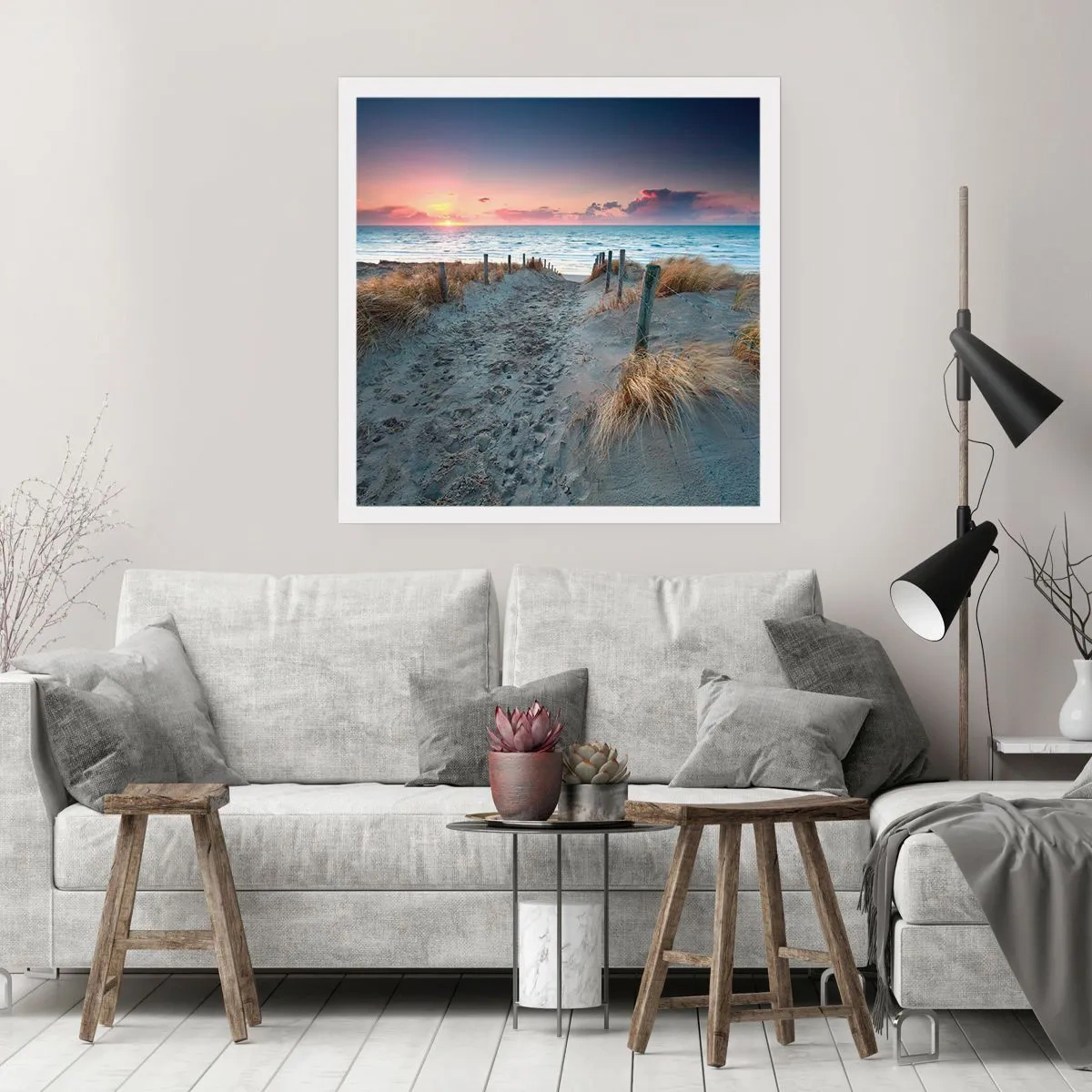 Poster - Du hast einen Regenbogen aus strahlendem Licht verschüttet ... - 30x30 cm