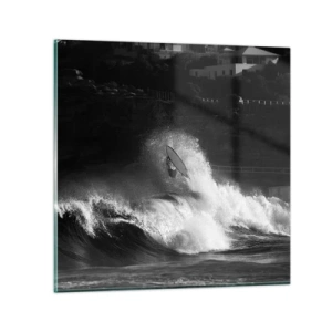 Glasbild - Bild auf glas - Herausforderung angenommen! - 30x30 cm