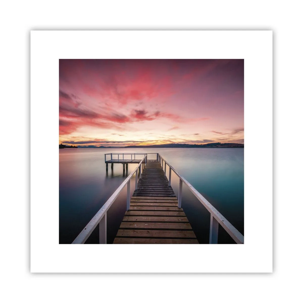 Poster - Die sanfte Flamme des Abends - 30x30 cm