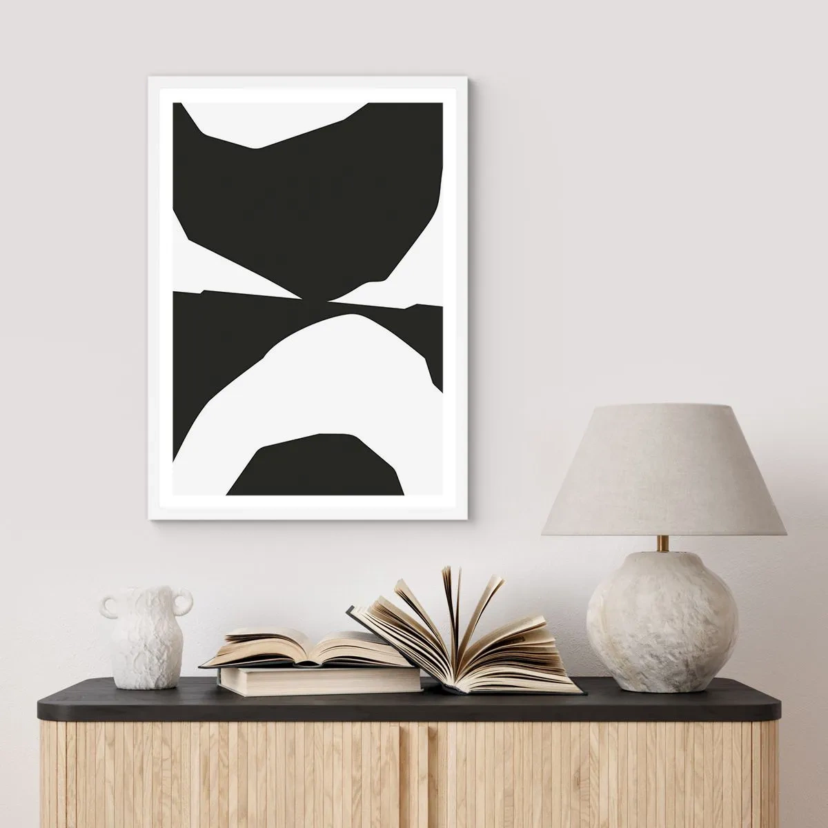 Poster in einem weißen Rahmen - Positiv negativ - 61x91 cm