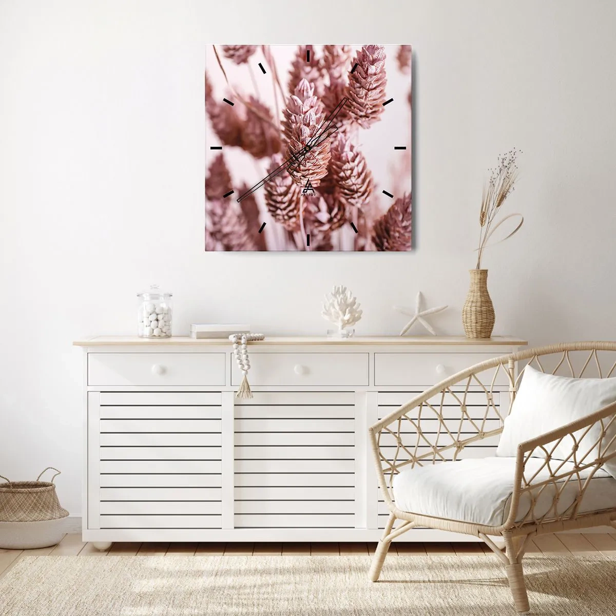 Wanduhr - Glasuhr - Scheinbar unauffällig - 30x30 cm