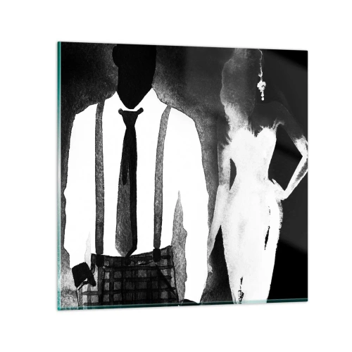 Glasbild - Bild auf glas - In Noir-Atmosphäre - 60x60 cm