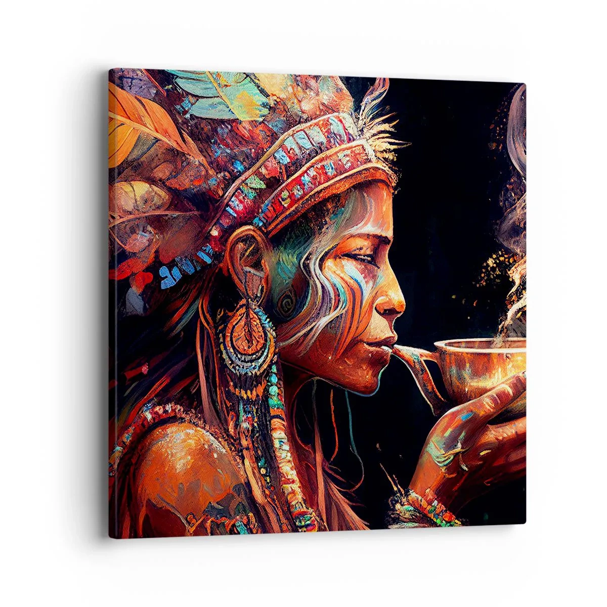 Bild auf Leinwand - Leinwandbild - Magisches Ritual - 40x40 cm