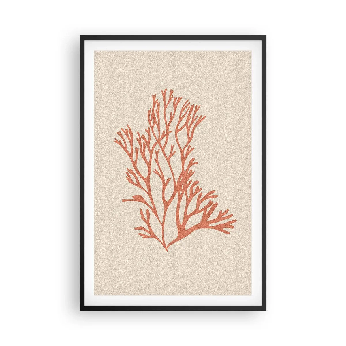 Poster in einem schwarzem Rahmen - Korallenfiligran - 61x91 cm