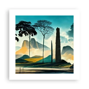 Poster - Immer höher und höher - 40x40 cm