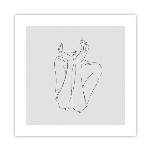 Poster - Wovon Mädchen träumen - 40x40 cm