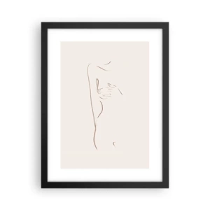 Poster in einem schwarzem Rahmen - Die Form des Verlangens - 30x40 cm