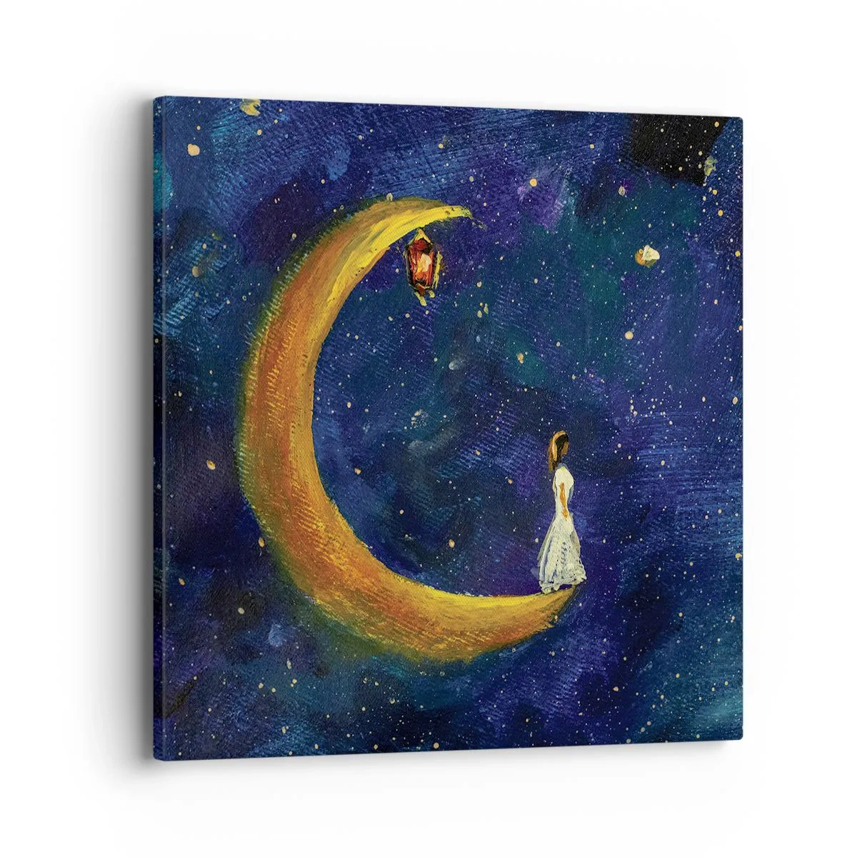 Bild auf Leinwand - Leinwandbild - Der Ruf der Welt - 40x40 cm