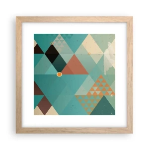 Poster in einem Rahmen aus heller Eiche - Einheit der Vielheit, Vielheit der Einheit - 30x30 cm