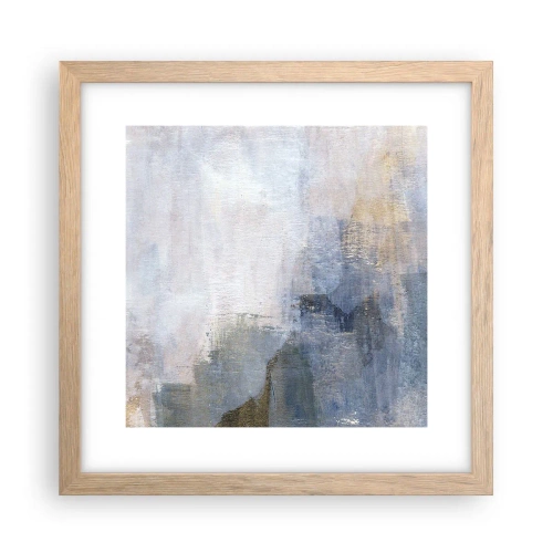 Poster in einem Rahmen aus heller Eiche - Farbtöne und Akkorde - 30x30 cm