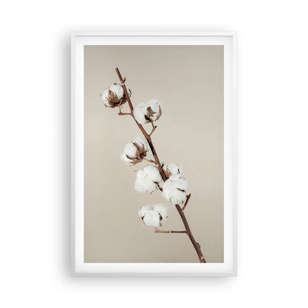 Poster in einem weißen Rahmen - An der Quelle der Weichheit - 61x91 cm