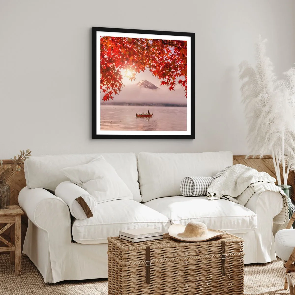 Poster in einem schwarzem Rahmen - Im japanischen Klima - 30x30 cm