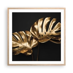 Poster in einem Rahmen aus heller Eiche - Die Schätze der Natur - 60x60 cm