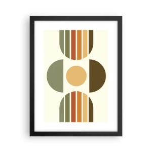 Poster in einem schwarzem Rahmen - In Erdtönen - 30x40 cm