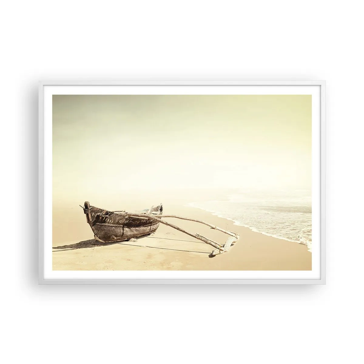 Poster in einem weißen Rahmen - Erinnerung an die Südsee - 100x70 cm