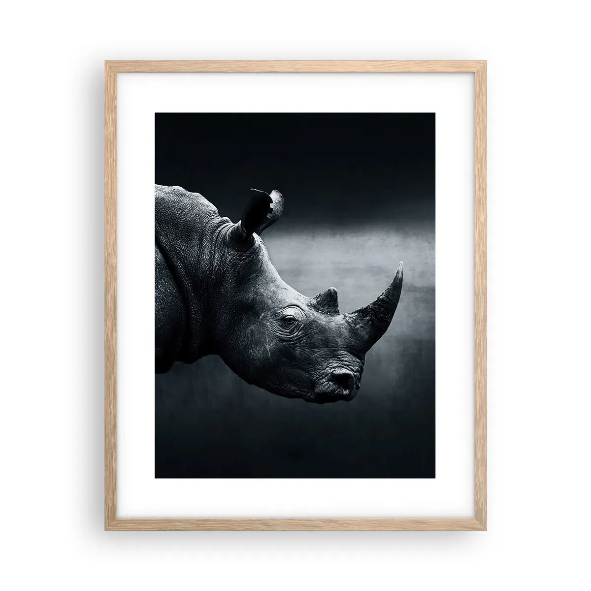 Poster in einem Rahmen aus heller Eiche - Richtiges Profil - 40x50 cm