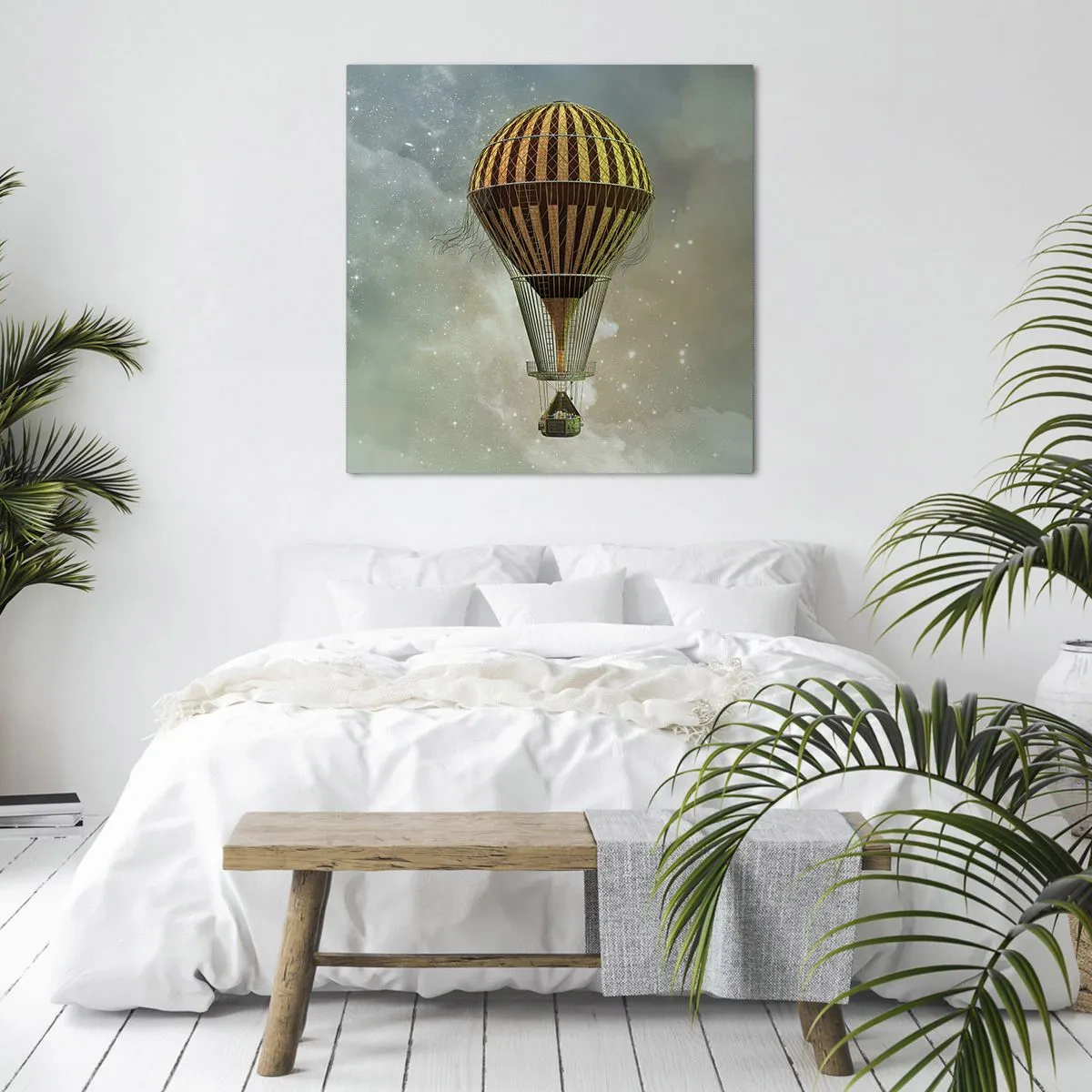 Bild auf Leinwand - Leinwandbild - Pionierflüge - 40x40 cm