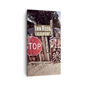 Bild auf Leinwand - Leinwandbild - Und die Zeit ist stehen geblieben - 45x80 cm