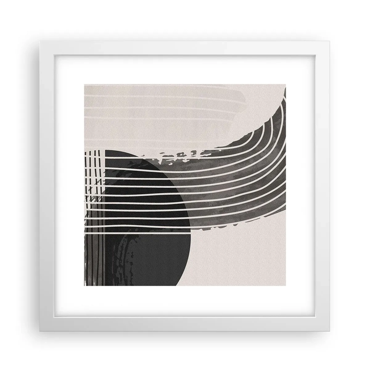 Poster in einem weißen Rahmen - Hin und zurück - 30x30 cm