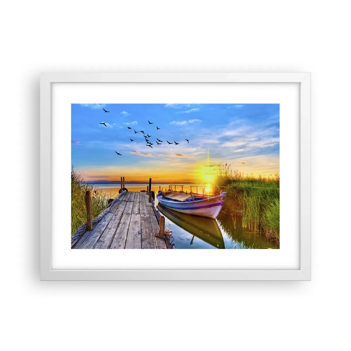 Poster in einem weißen Rahmen - Bis morgen - 40x30 cm