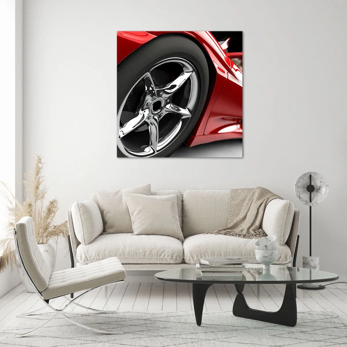 Glasbild - Bild auf glas - Für Schnelligkeit gebaut - 40x40 cm