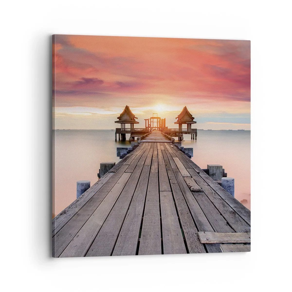 Bild auf Leinwand - Leinwandbild - Westen im Osten - 70x70 cm