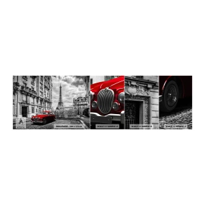 Fototapetenmuster Standard Eco - Raubtier in der Stadt - Stadt, Eiffelturm, Paris - 100x30 cm