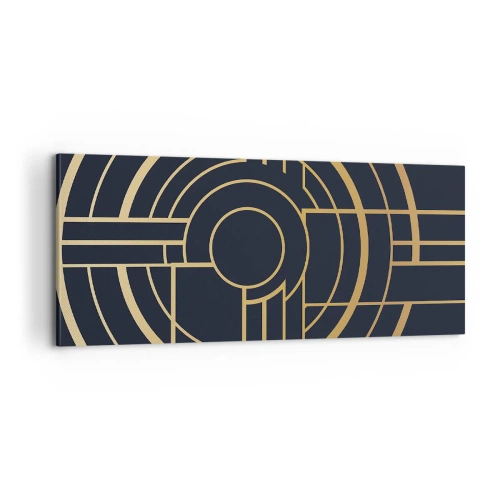 Bild auf Leinwand - Leinwandbild - Wendungen der Dinge - 100x40 cm