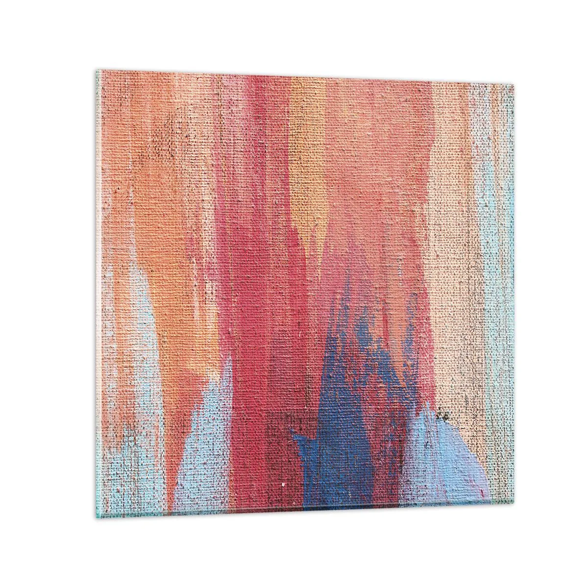 Glasbild - Bild auf glas - Renne den Regenbogen hinunter - 60x60 cm